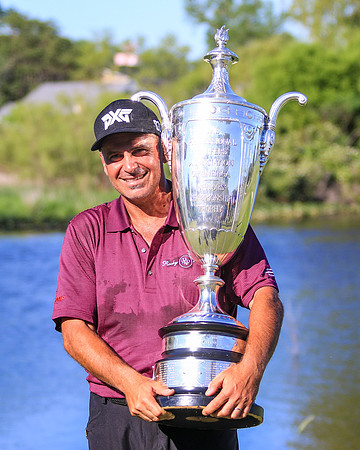 Rocco Mediate with trophy 5-29-2016